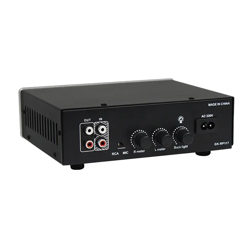 Analog Dual VU Meter – Backlit Stereo Audio Visualiser with Built-in MIC and Line-In – Vintage Style Level Display for Hi-Fi, Home Theatre and Professional Studios - Image 3