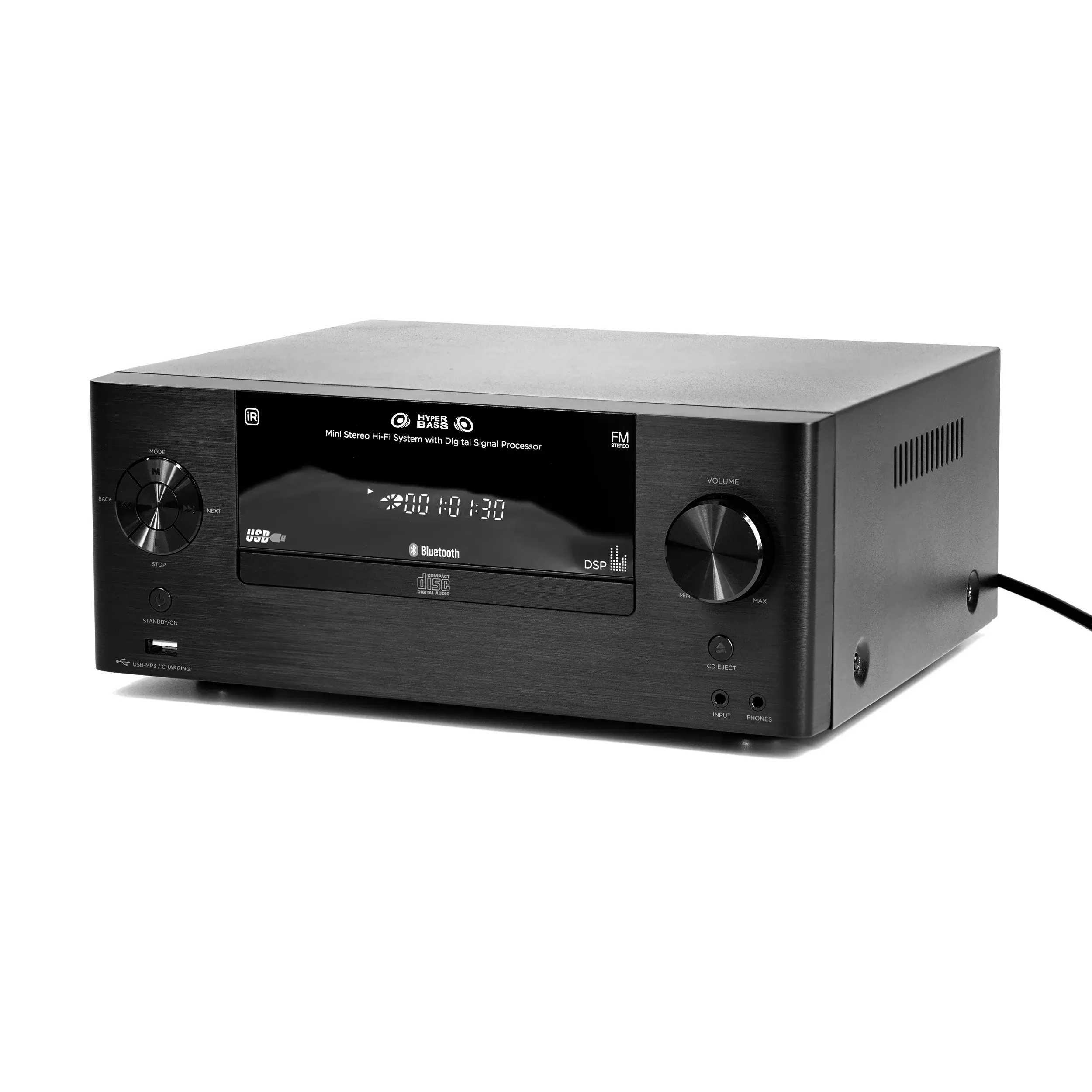 Aiwa 50W RMS Mini Hi-Fi System with CD, MP3, USB, FM Radio and Bluetooth - Image 3