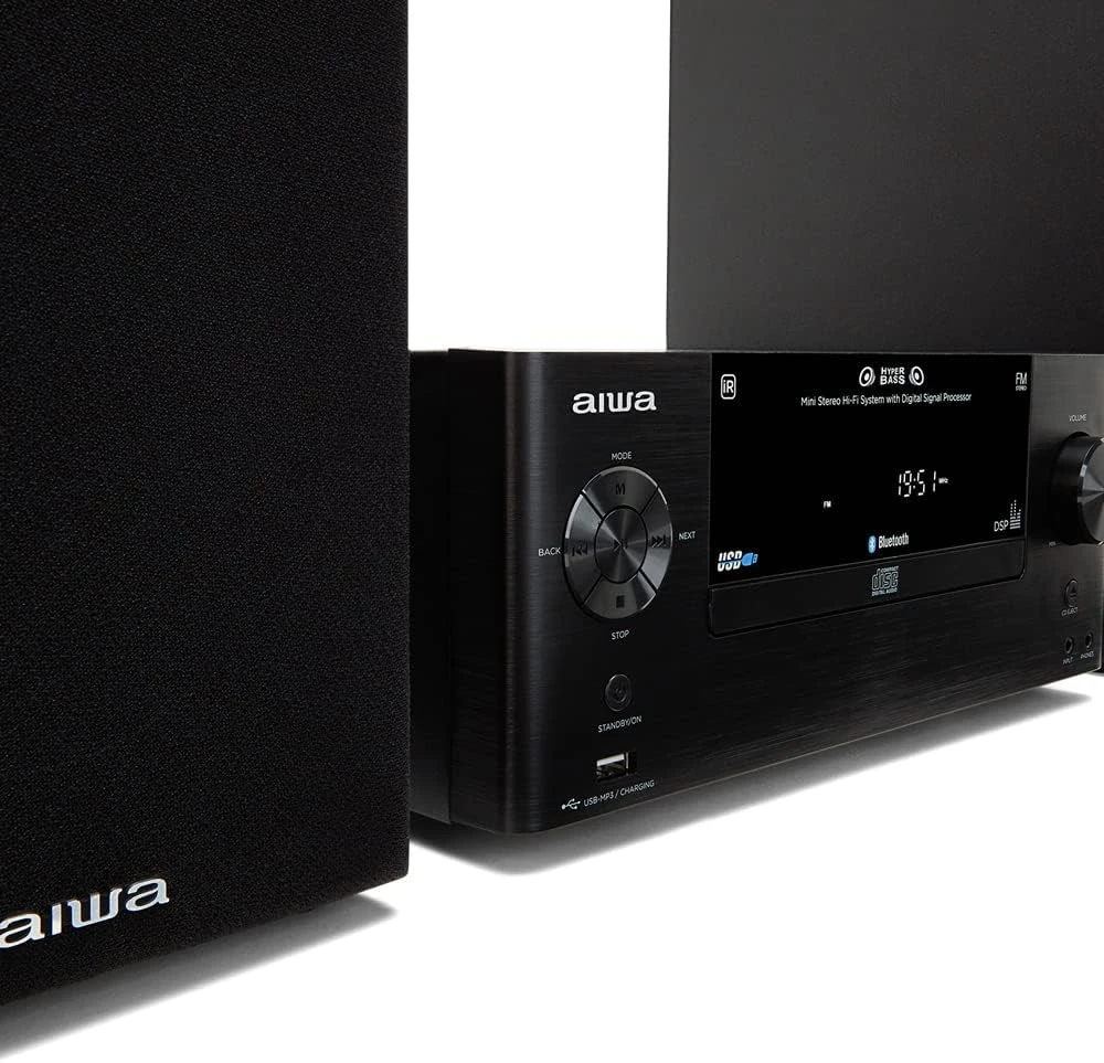 Aiwa 50W RMS Mini Hi-Fi System with CD, MP3, USB, FM Radio and Bluetooth - Image 11
