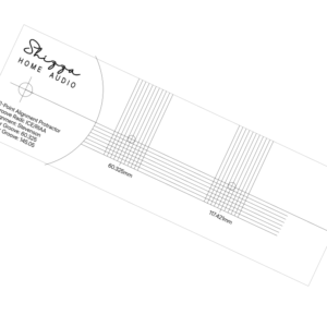 Shizza Home Audio 2-Point Turntable Cartridge Alignment Protractor – Stevenson Geometry Calibration Gauge for Vinyl Enthusiasts