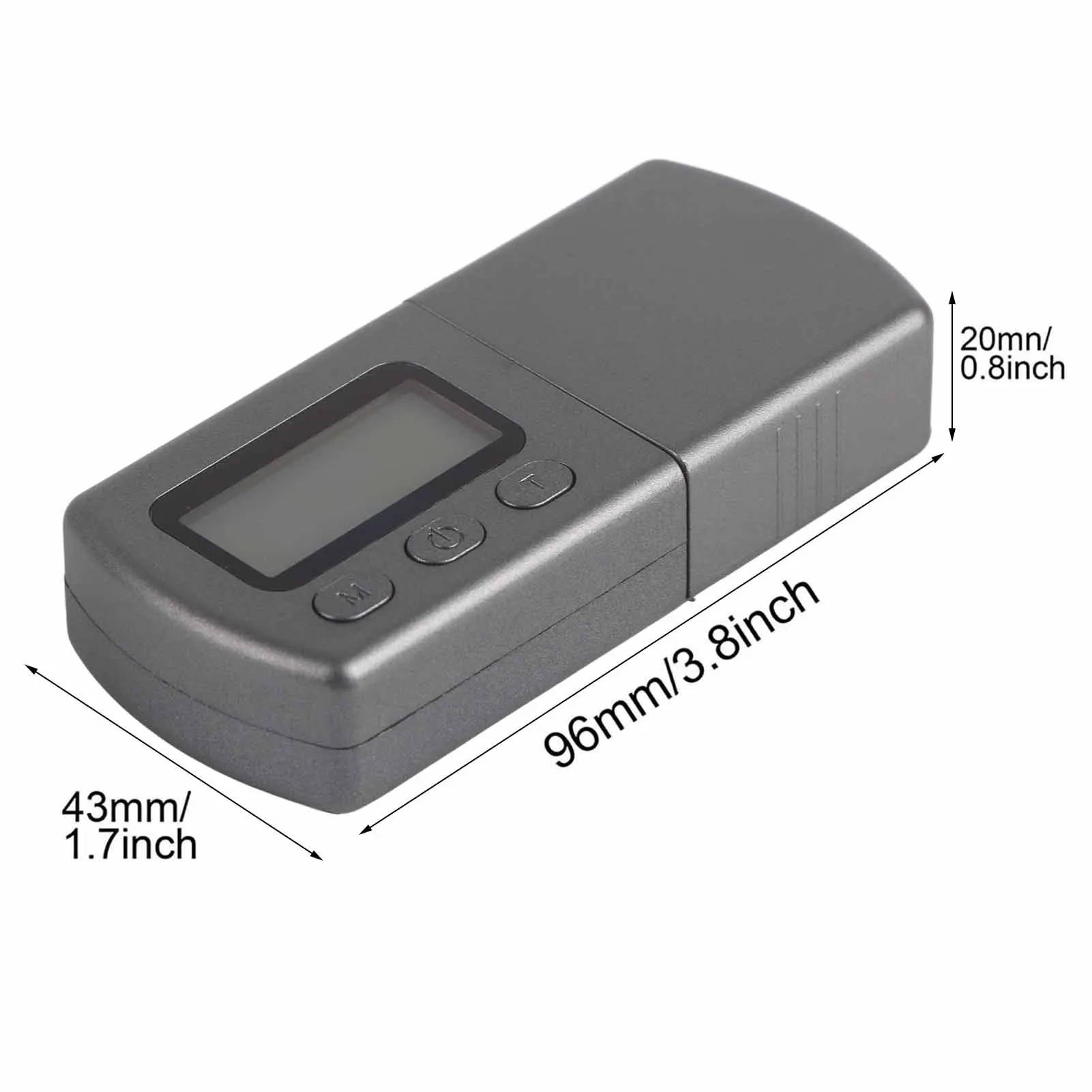 Digital Turntable Stylus Force Gauge – High Precision Phono Tracking Force Scale – Needle Pressure Calibration Gauge for Vinyl Record Players – Back-lit LCD (Grey) - Image 6