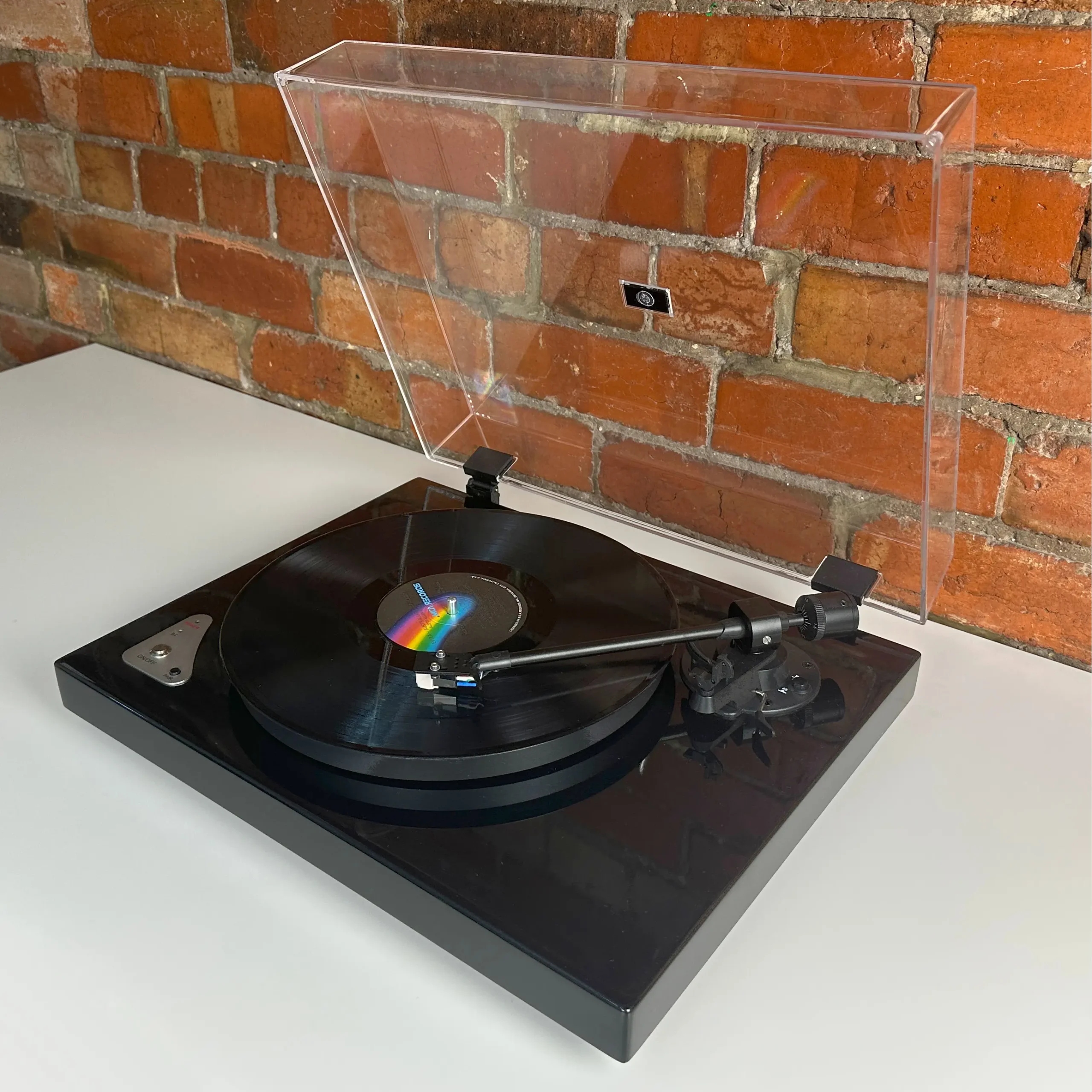 Gloss Black Full Size Hi-Fidelity Turntable Vinyl Record Player with Diamond Tip AT-3600L Cartridge - Image 8