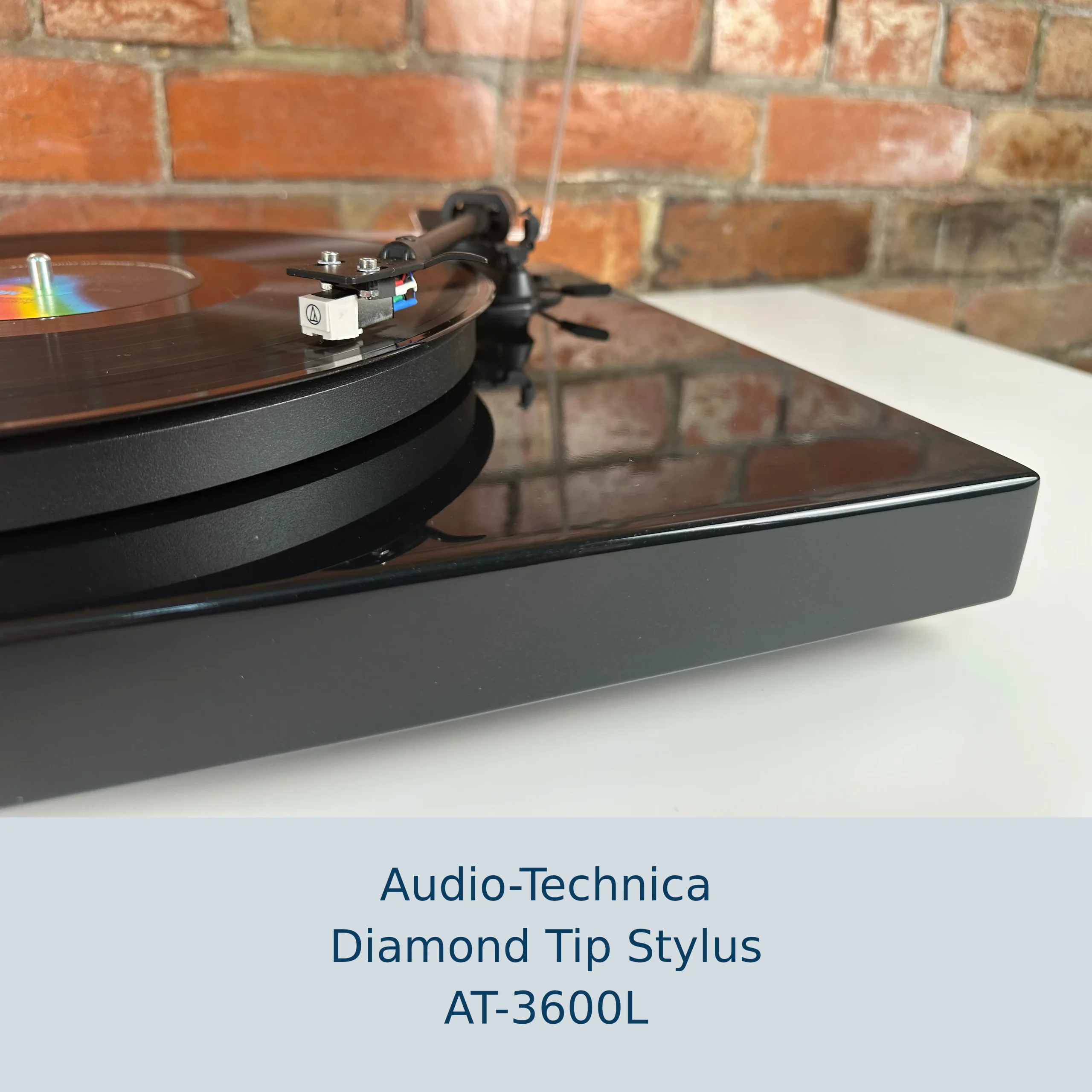 Gloss Black Full Size Hi-Fidelity Turntable Vinyl Record Player with Diamond Tip AT-3600L Cartridge - Image 6