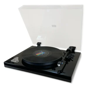 Gloss Black Full Size Hi-Fidelity Turntable Vinyl Record Player with Diamond Tip AT-3600L Cartridge