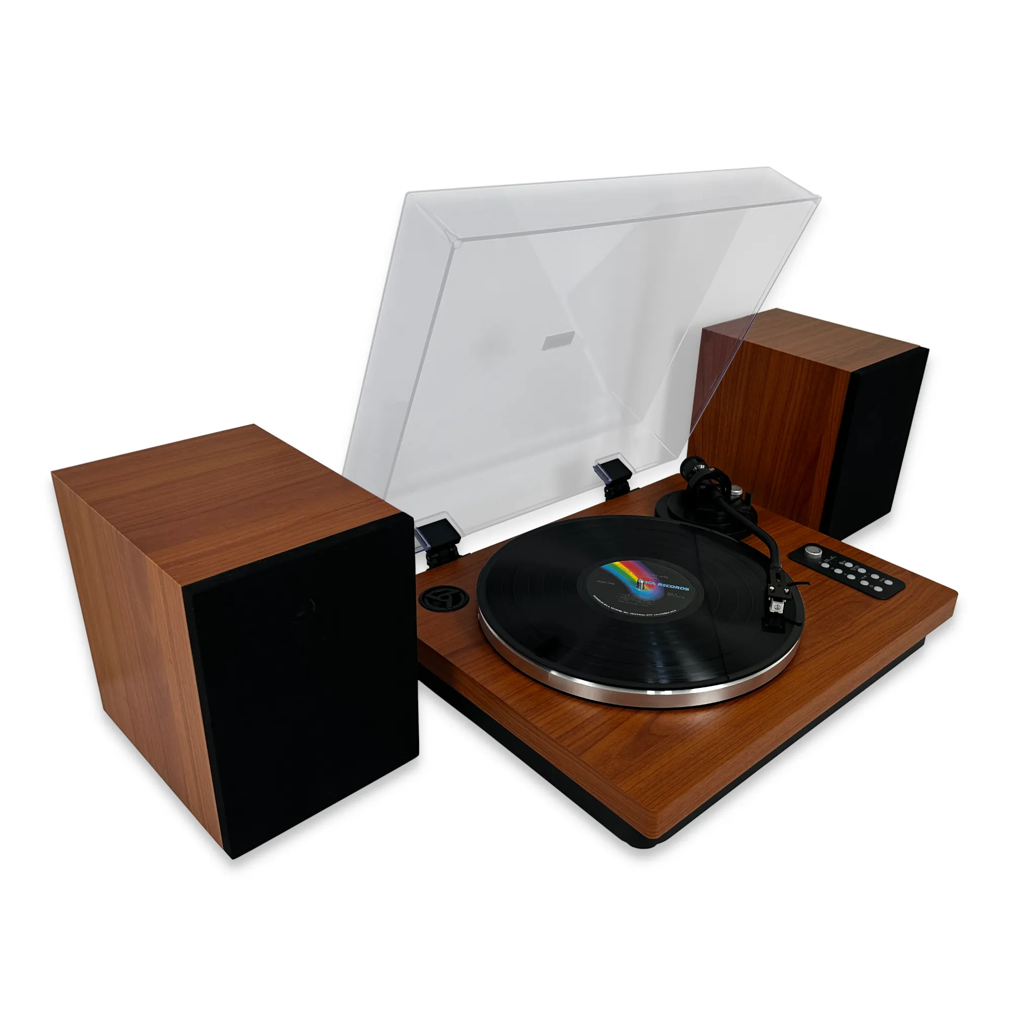 Professional Hi-Fidelity Vinyl Record Player with 30W Speakers and Bluetooth Output - Image 2