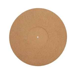 Premium Cork Turntable Slip Mat – 12" Anti-Static Record Player Mat with Recessed Label Centre