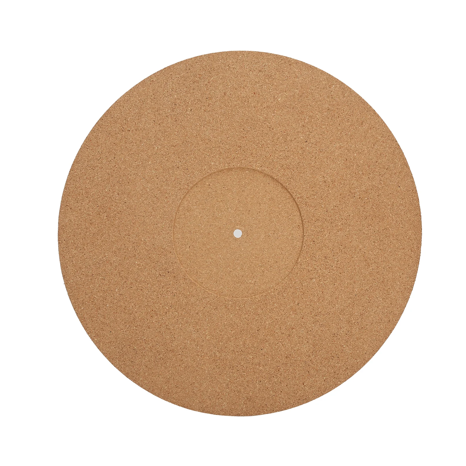 Premium Cork Turntable Slip Mat – 12" Anti-Static Record Player Mat with Recessed Label Centre