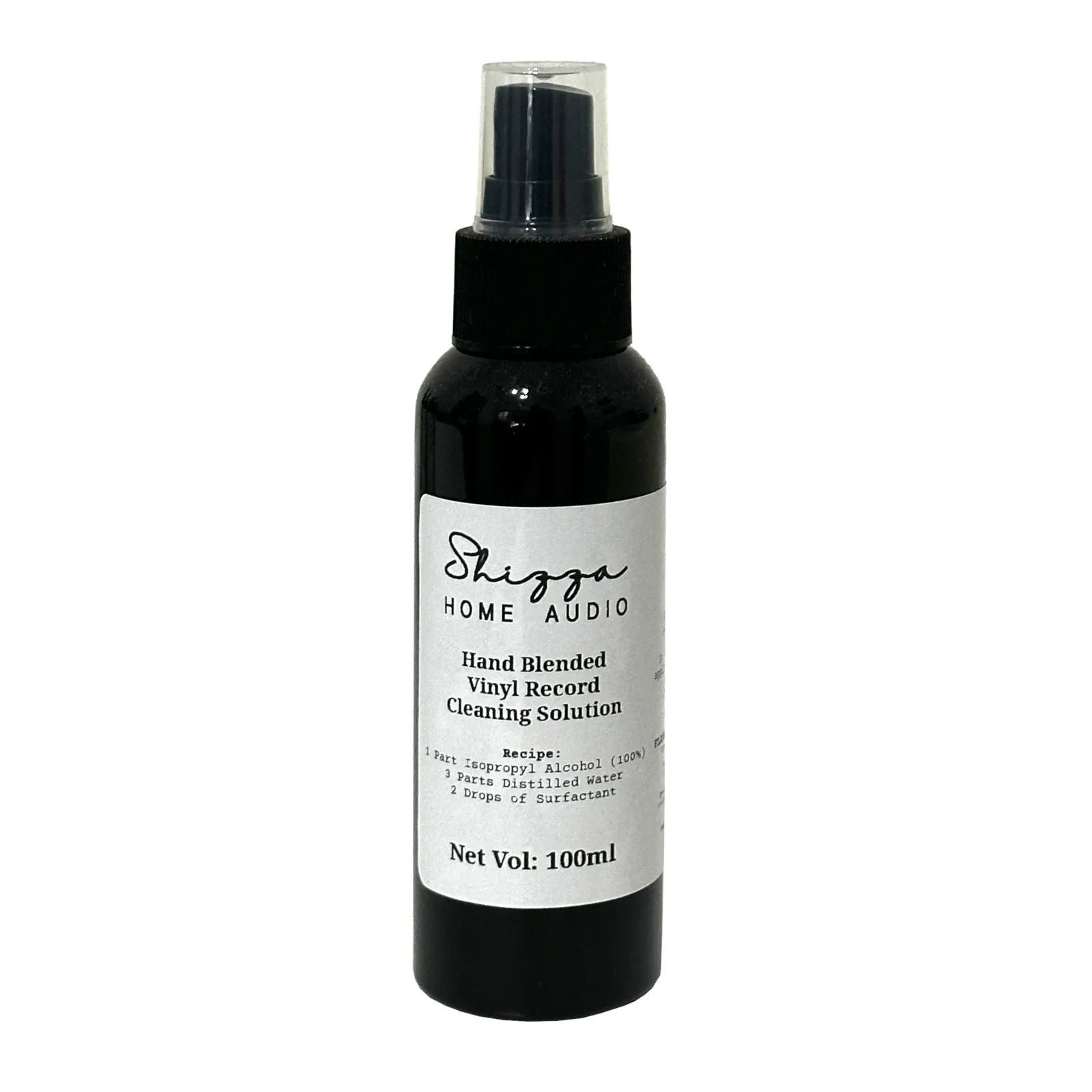 Handcrafted Vinyl Record Cleaning Solution (100ml) VCL001BLK