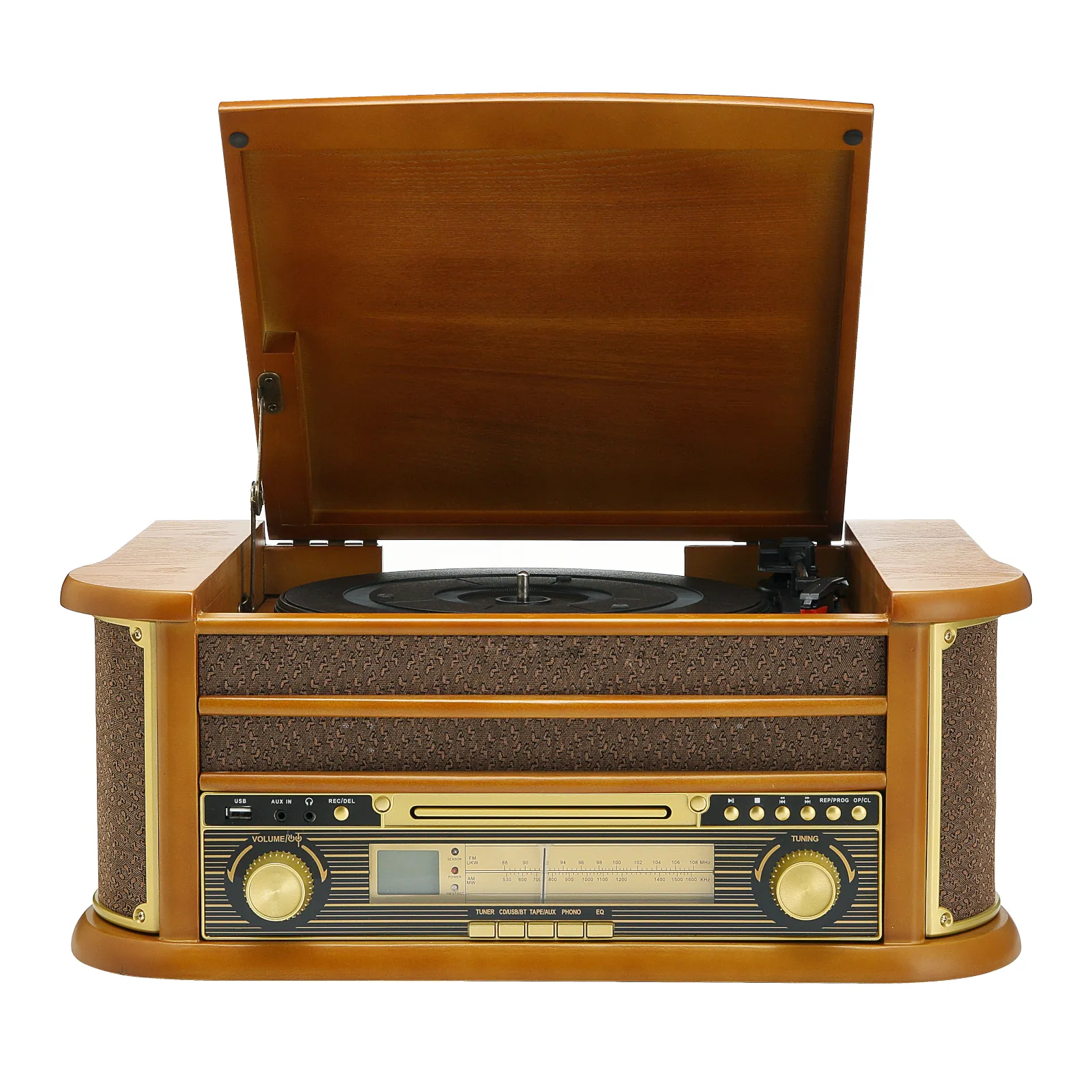 Vintage Hi-Fi Stereo System - Turntable - CD - Tape - USB
