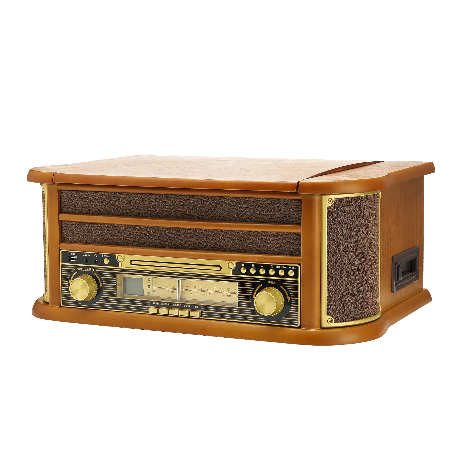 Vintage Hi-Fi Stereo System - Turntable - CD - Tape - USB